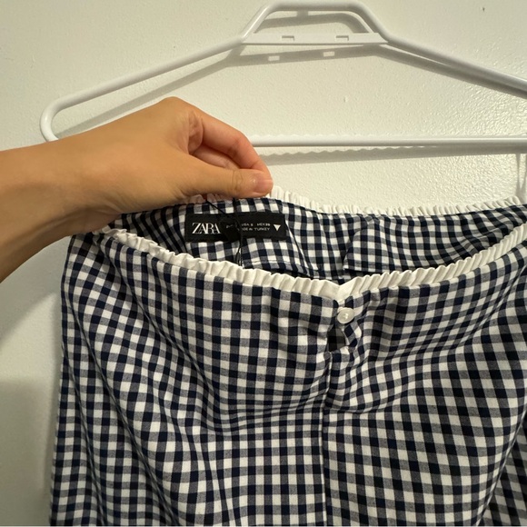 Zara Gingham Midi Skirt S - Picture 11 of 13